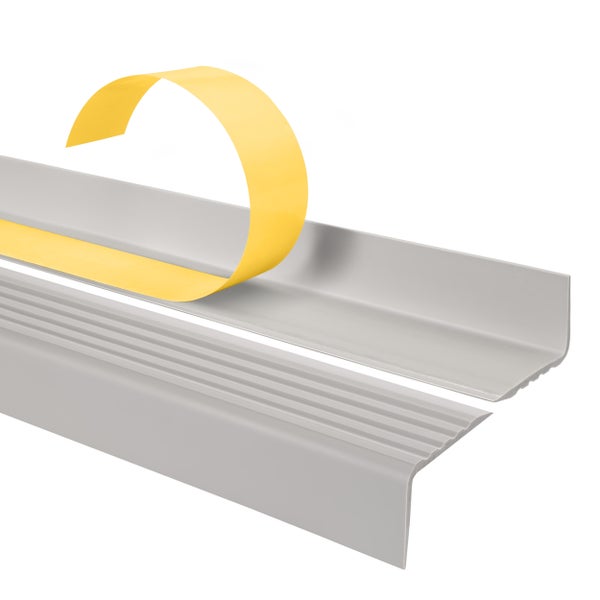 Treppenkantenprofil aus Kunststoff mit Klebestreifen