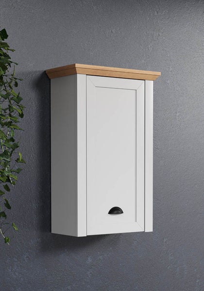 Landside Badschrank Wandaufhang, 1 Tür, grau. 46 X 24 X 73 cm