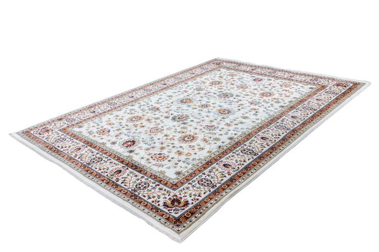 Kurzflor Teppich Caius Creme Orientalisch 80 x 150 cm