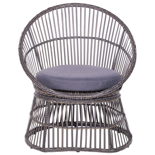 Bistro Set inkl. Kissen MESYNA Polyrattan Taupe