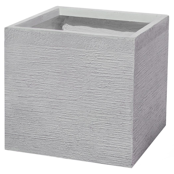 Blumenkübel PAROS 40 cm Weiß