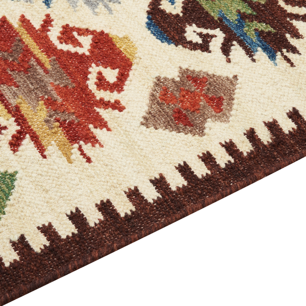 Teppich AKNALICH Bunt 200 x 300 cm Wolle Kelim