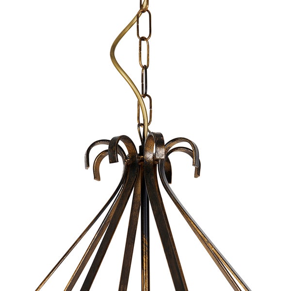 Klassischer Kronleuchter Antikgold 8 Lichter - Giuseppe 8