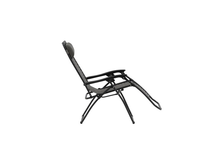 Melker Sonnenliege grau. 66 X 165 X 111 cm