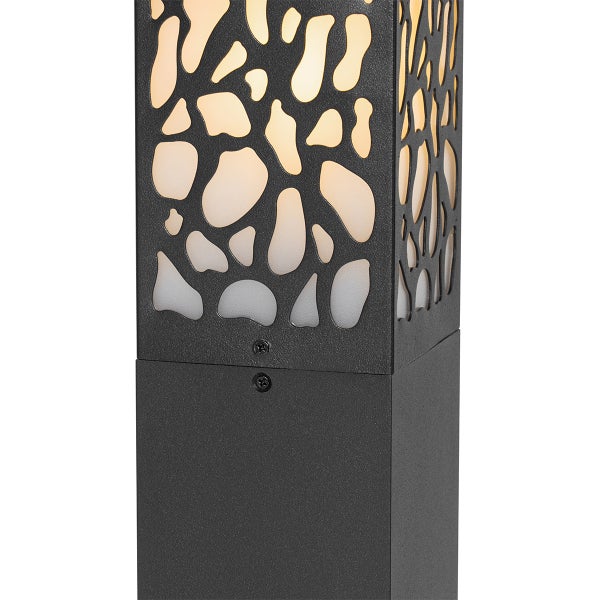 Moderner Außenpfosten schwarz 90 cm IP44 - Nicole
