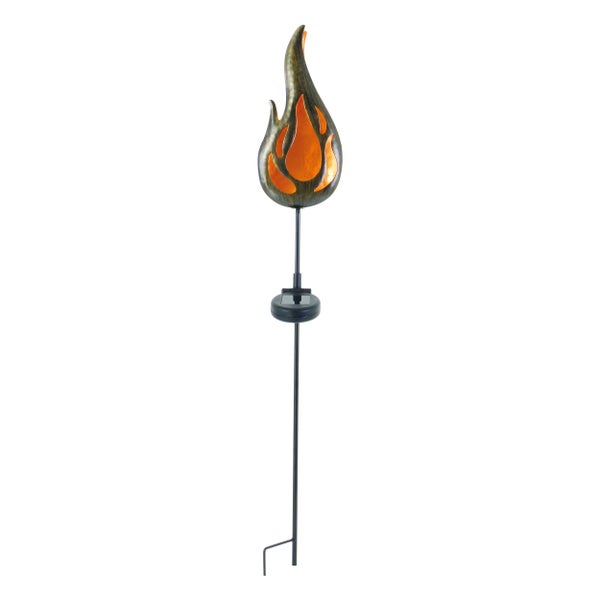 Solarlampe in Flammenform für den Garten