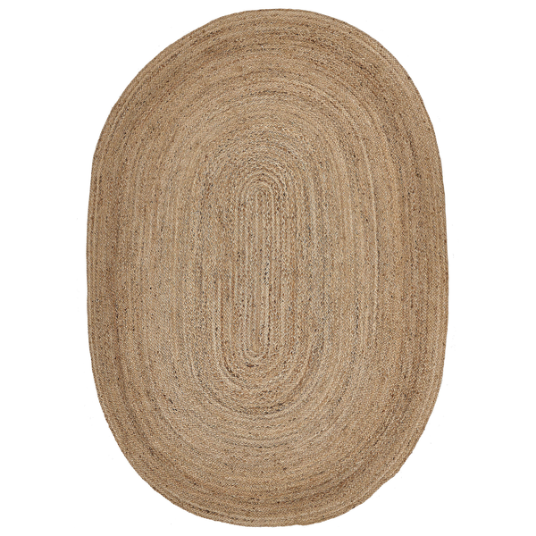 Ovaler Teppich aus Naturfaser