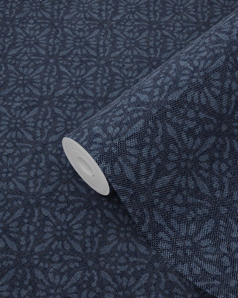 ESTAhome Tapete orientalisches Motiv Blau - 53 cm x 10.05 m - 148322