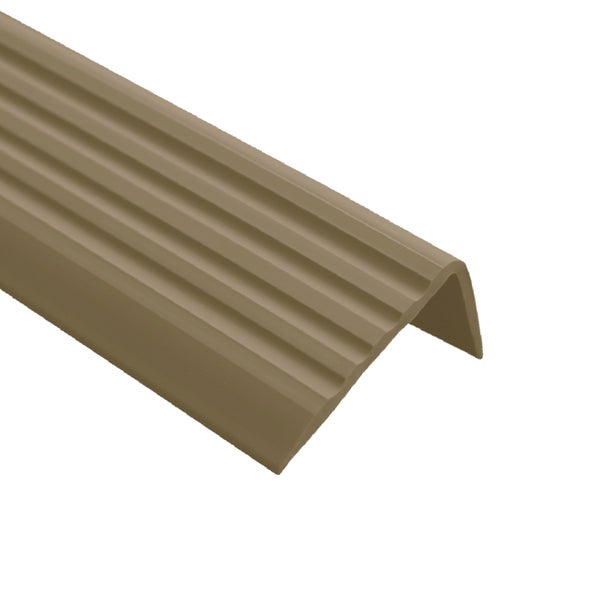 Winkelprofil aus Kunststoff mit gerippter Oberfläche