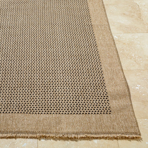 In-/Outdoor-Teppich mit Jute-Look Beige/Schwarz 120x170 cm LORI