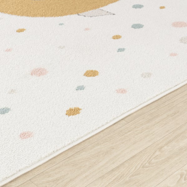 Teppich für Kinder Vögel Gelb/Blau/Braun 120x170 cm PIOUPIOU