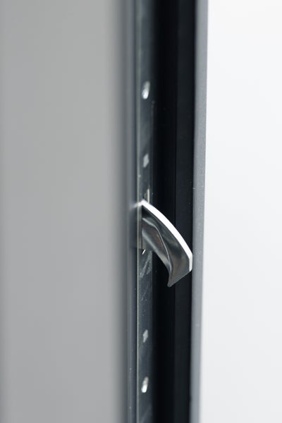 FM TÜREN Louis 82 Aluminium-Stahl Haustür RC2 Anthrazit Blackline 1000 x 2100 mm Rechts