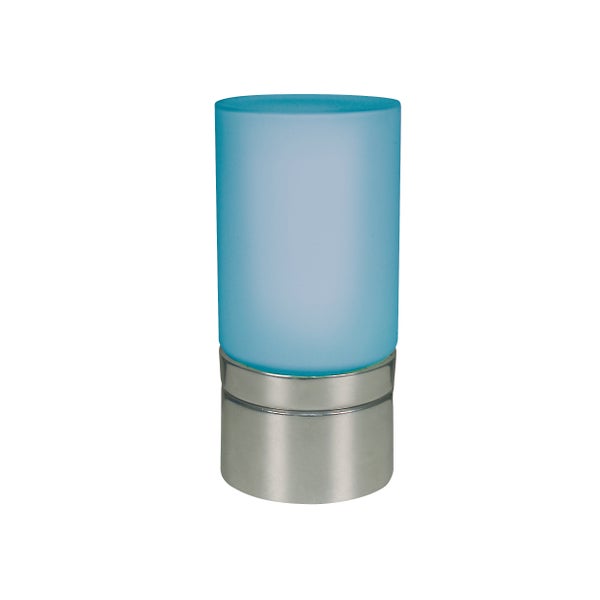 Stehlampe mit flexiblem Arm und Glasschirm