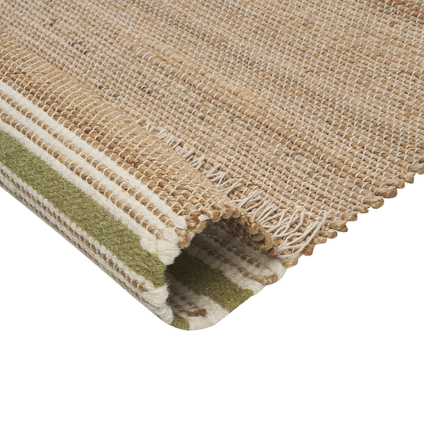 Teppich MIRZA Olivgrün 160 x 230 cm Jute