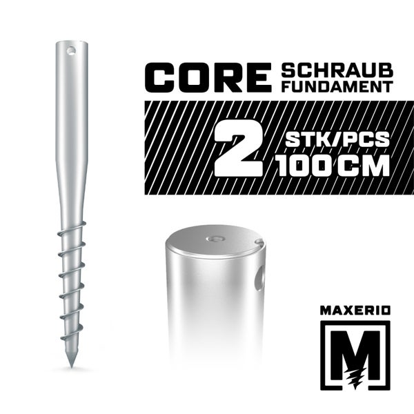 Core Schraubfundament, 2 Stück, 100 cm