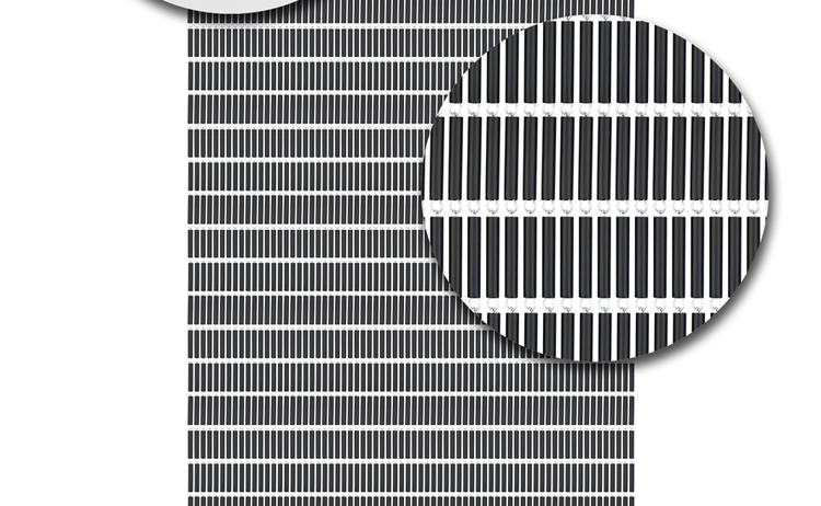 Fliegenvorhang Kunststoffhülsen Anthrazit - 90cm x 210cm