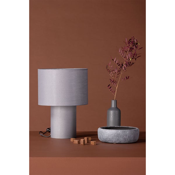 Etenio Beleuchtung Tischlampe 25x25x33cm dunkel grau. 25 X 25 X 33 cm