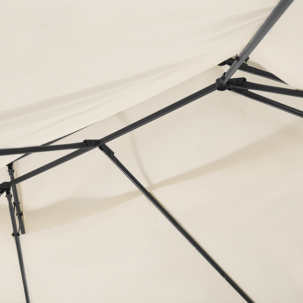 Pavillon COLOS Metall 400 cm 300 cm Beige