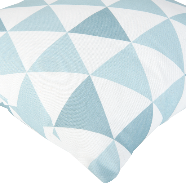 Gartenkissen 2er Set TRIFOS Geometrisches Muster 40 x 40 cm Blau