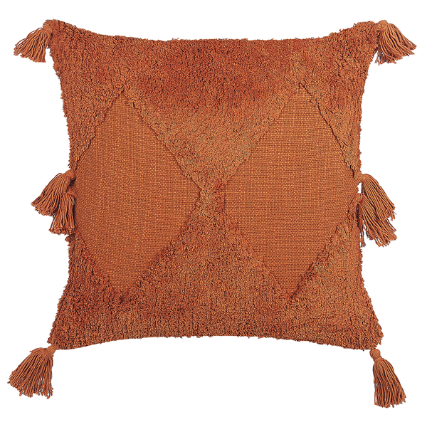 Dekokissen AVIUM Baumwolle 45 x 45 cm Orange Geometrisches Muster