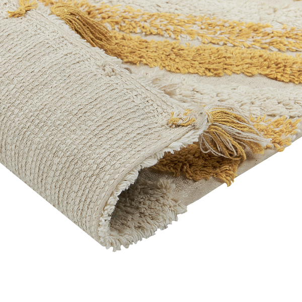 Teppich BINGOL Gelb 140 x 200 cm Baumwolle