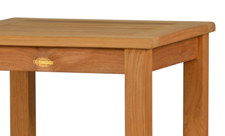 Teak Beistelltisch 60 x 60 cm Massivholz premium wetterfest