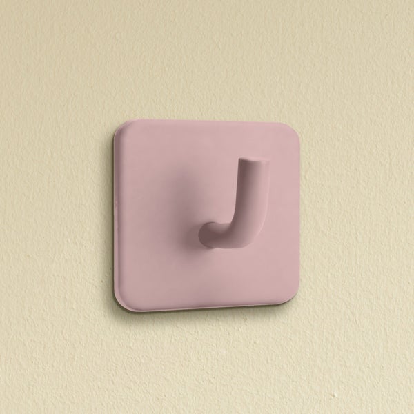Wandhaken mit quadratischer Platte zur Montage an der Wand