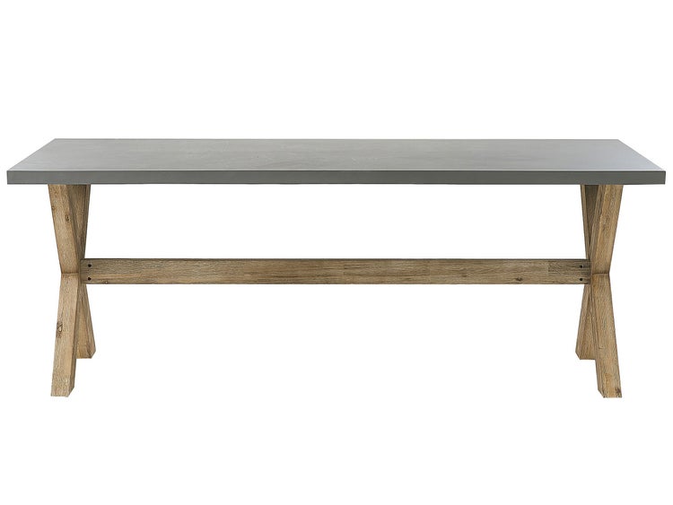 Gartentisch OLBIA 200 cm 100 cm Beton Grau