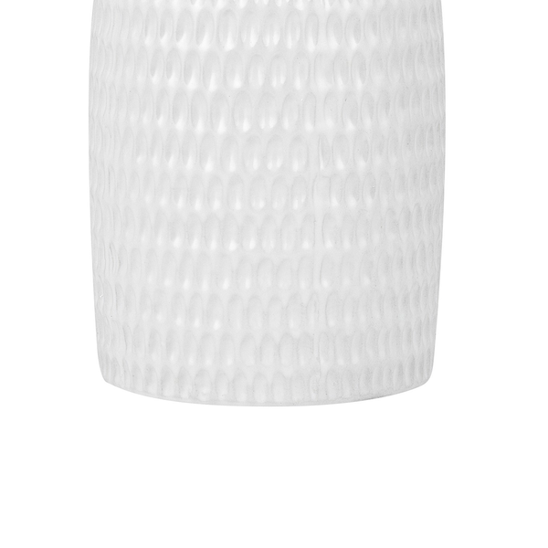 Dekovase LINZI Steinzeug 25 cm Weiß