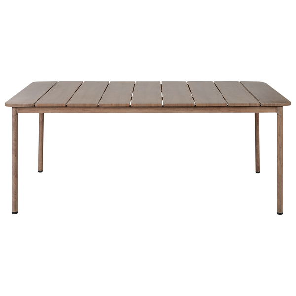 Gartentisch FLAVIA 185 cm 96 cm Metall Braun