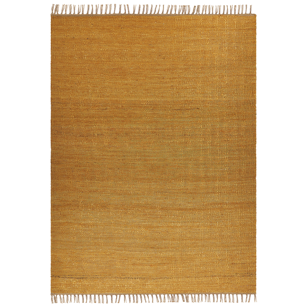 Teppich LUNIA 160 x 230 cm Jute Senfgelb
