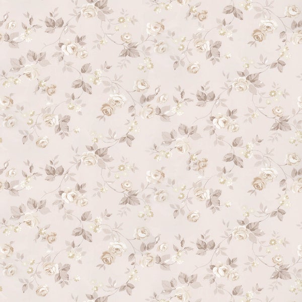 Sanders und Sanders Tapete Blumen Beige - 53 cm x 10 m - 640400