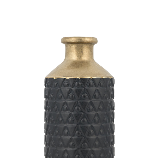 Dekovase ARSIN Steinzeug 39 cm Schwarz