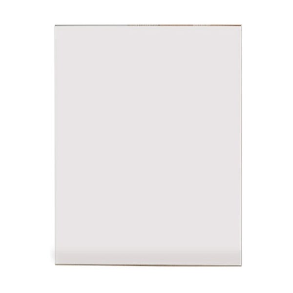 Rechteckige, transparente Scheibe aus Kunststoffglas oder Glas.