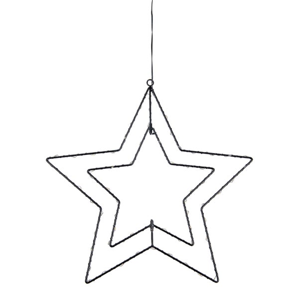 Dekorativer Stern mit LED-Beleuchtung zum Aufhängen