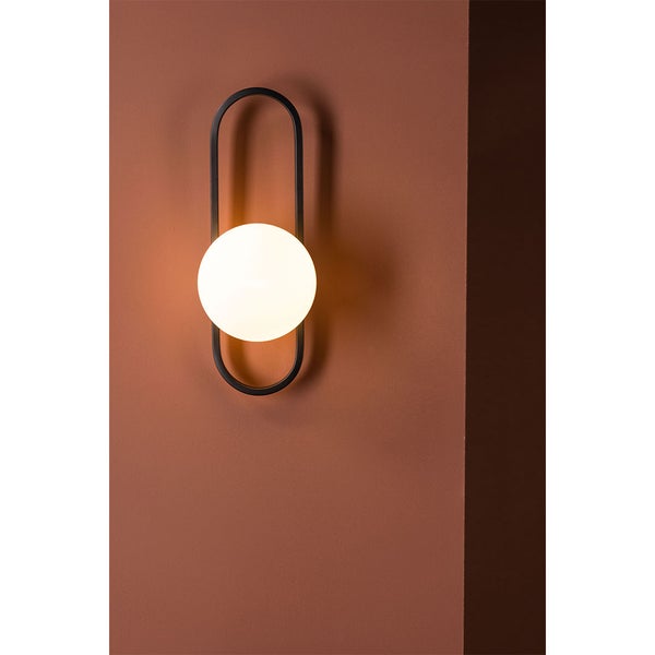 Alpes Beleuchtung Wandlampe 15x19x40cm schwarz. 19 X 15 X 40 cm