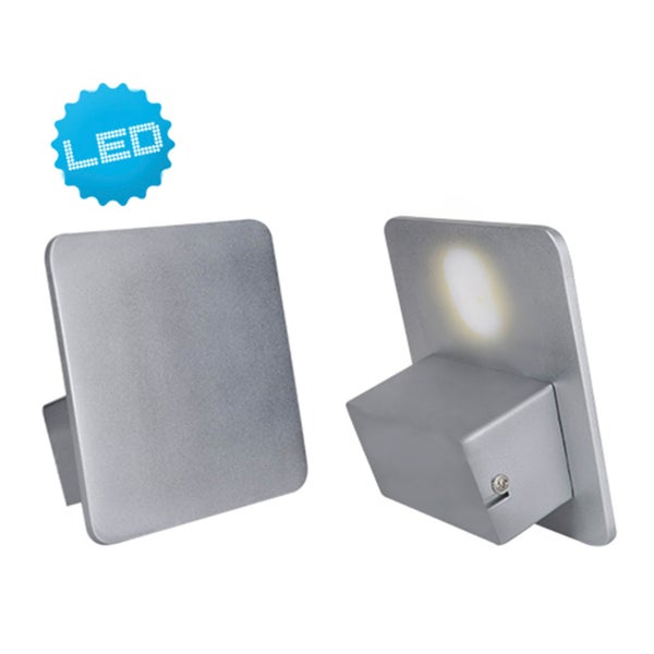 Zwei graue LED Wandleuchten