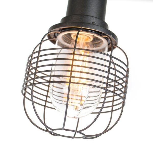 Ländliche Außenlampe schwarz 3-Flammig IP44 - Guardado