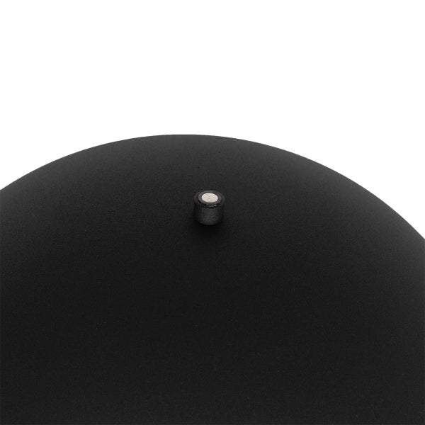 QAZQA - Modern AußenStehleuchte I Stehlampe I Standleuchte I Lampe I Leuchte schwarz wiederaufladbar 3-stufig dimmbar - Keira Touch-funktion Dimmer I Dimmbar I Außenbeleuchtung - Kunststoff Rund - I (