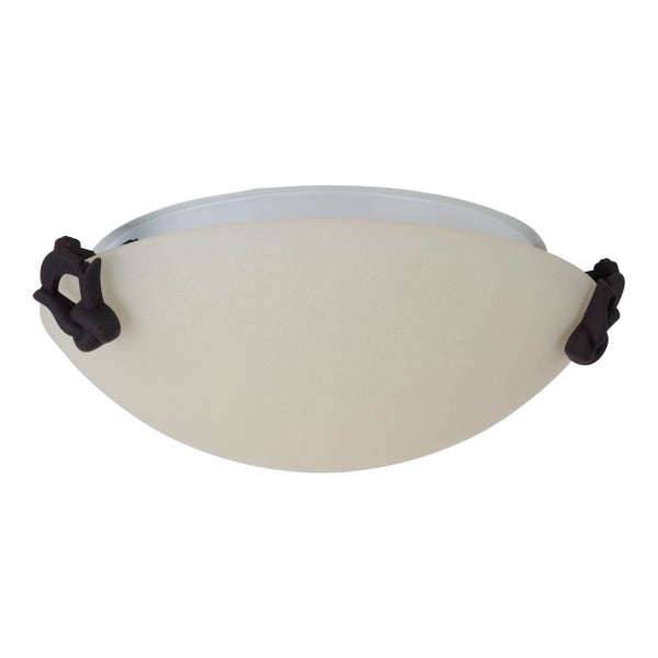 Deckenleuchte mit Schirm und Zierelementen