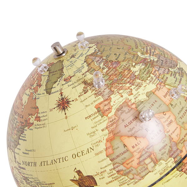 Globus mit Metallfuß