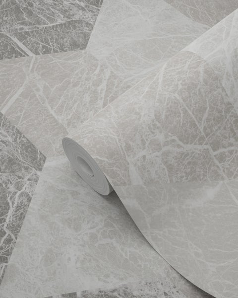 Origin Wallcoverings Tapete 3D Marmor Motiv Beige und Taupe - 53 cm x 10.05 m - 347317