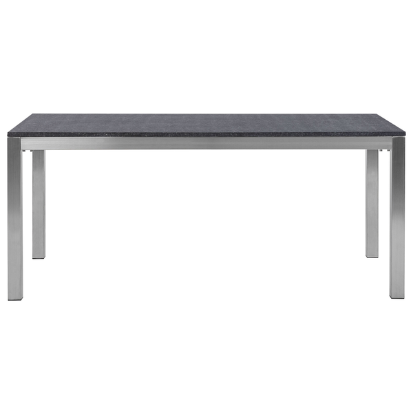 Gartentisch GROSSETO 180 cm 90 cm geflammter Granit Graphitgrau