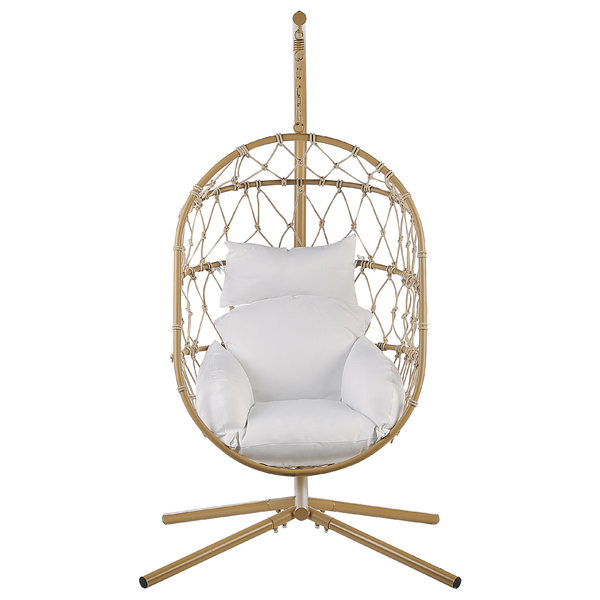 Hängesessel mit Gestell ADRIA Metall Beige
