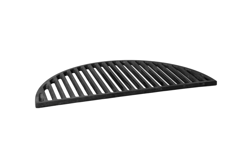 Gusseisen Grillrost, Halbmond-Form, 44,5 cm Durchmesser, für 21-Zoll Kamado Grill