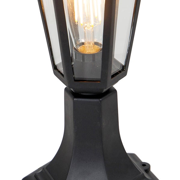 Klassische Stehleuchte für den Außenbereich schwarz 42,2 cm IP44 - New Haven
