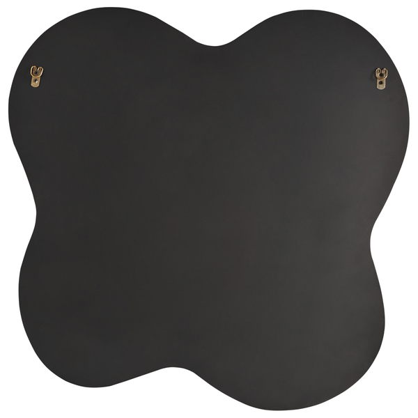 Dekorativer Wandspiegel in ungewöhnlicher Form mit Aufhängungen