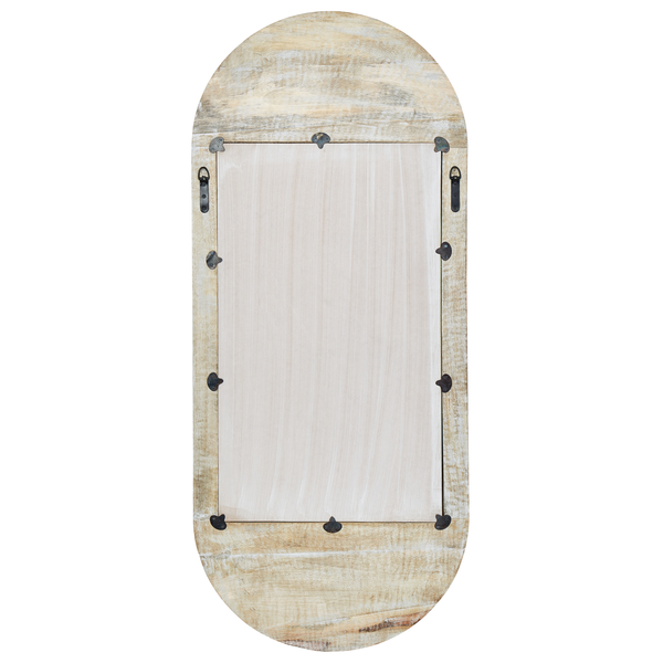Wandspiegel BRIANT 56 cm 130 cm Holz Weiß