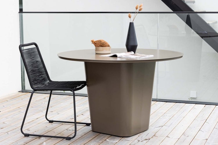 Santa Fe Gartentisch Ø120 braun. 120 X 120 X 75 cm