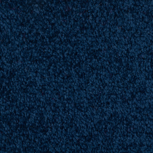 Dunkelblauer Teppichboden mit Schlingenoberfläche, Meterware.